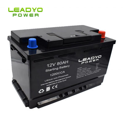 acheter Batterie au lithium-ion marine Star-Stop 12v 80Ah CCA1200A Cracking & Deep Cycle Lifepo4 Batteries pour bateau fabrication en ligne