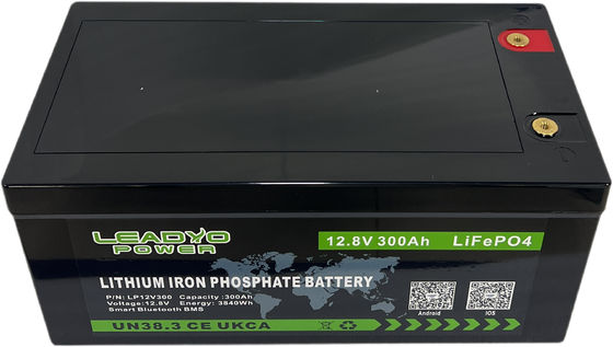 Bluetooth intelligent 12,8V LiFePO4 batterie 12V 300Ah Piles rechargeables avec boîtier ABS IP66