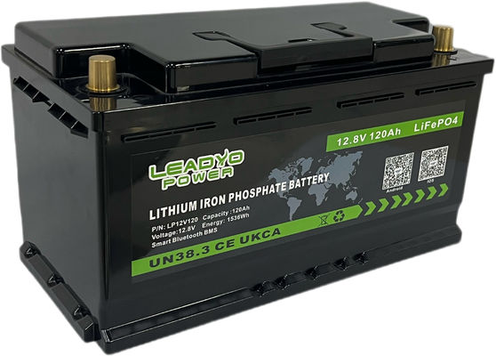 acheter Stockage d'énergie solaire de paclFor de batterie de fer de lithium d'appli DIN L4 L5 12V 100Ah 120Ah Lifepo4 LFP Bluetooth fabrication en ligne