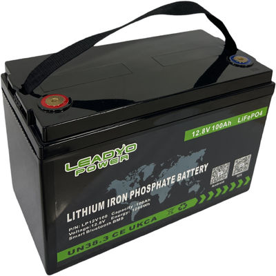 acheter Batteries profondes rechargeables de cycle de la batterie 12v 100Ah LiFePO4 d'ion de BMS Lithium avec Bluetooth pour la marine et le rv fabrication en ligne
