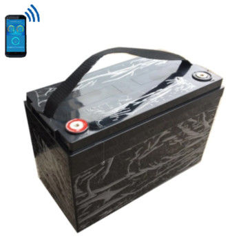 acheter Batterie marine rechargeable au lithium-fer 12V 120Ah LiFePO4 Batteries à cycle profond avec Smart BMS fabrication en ligne