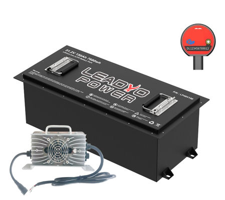 acheter Carton de golf au lithium 48V 51.2V 150Ah LiFePO4 LFP batterie avec chargeur fabrication en ligne
