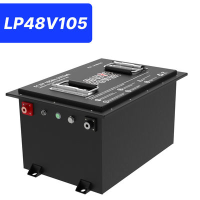 acheter 48V 105Ah 51.2V LiFePO4 batterie de golf, 250A BMS, 4000+ cycles batterie au lithium, puissance maximale de 12,8 kW fabrication en ligne