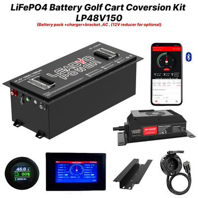 acheter 48V 150Ah 51.2V LiFePO4 Lithium Golf Cart Battery Conversion Kit 250Amp sortie continue 520A/20S fabrication en ligne