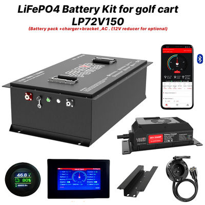 acheter 72V 150Ah 76.8V LiFePO4 Kit de conversion de la batterie du panier de golf 5 ans de garantie fabrication en ligne