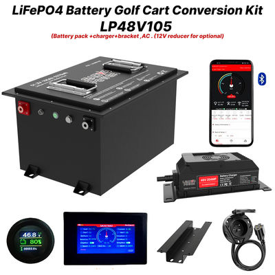 acheter 48V 105Ah 51.2V2 250Amp LiFePO4 Kit de conversion de la batterie du chariot de golf, garantie de 5 ans fabrication en ligne