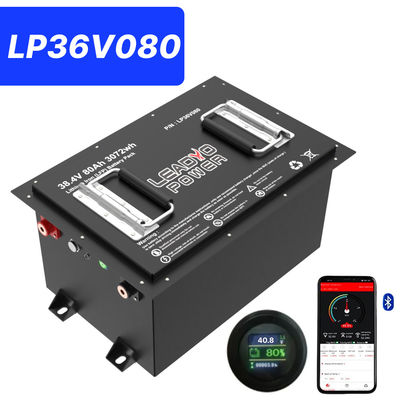acheter 36V 80Ah 150Amp (36.8V) Bluetooth LiFePO4 Lithium Golf Cart Batterie avec écran LCD et Bluetooth fabrication en ligne