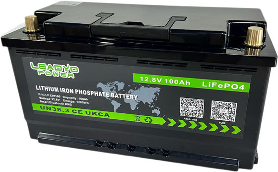 acheter Batterie de phosphate de fer de lithium de Bluetooth LiFePO4 12V 100Ah avec BMS fabrication en ligne