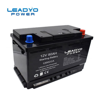 Bon prix Lifepo4 12 batterie tournante la manivelle froide d'Ion Car Battery Light Weight 80ah 1200 ampère de lithium de volt en ligne