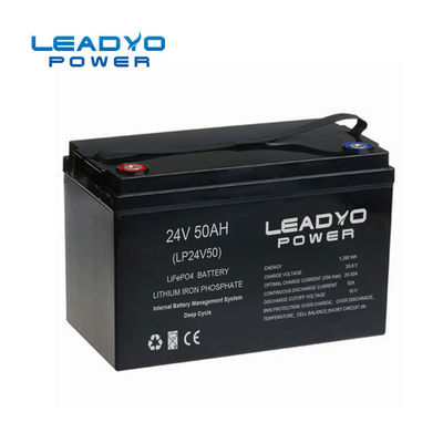 Poids léger futé de la batterie 24V 50Ah de machine de nettoyage du plancher LiFePO4